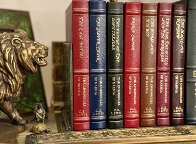 EASTON PRESS - C. S. LEWIS, 7-VOL SET, CHRONICLES OF NARNIA, LION WITCH WARDROBE-image