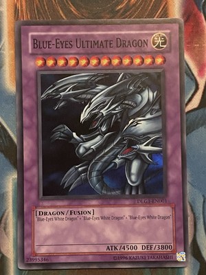 Yugioh Blue-Eyes Ultimate Dragon Unlimited Edition Super Rare DLG1-EN001 NM-image