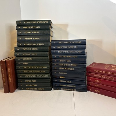Easton Press Roger Tory Peterson FIELD GUIDES Book Set 34 Leather-image