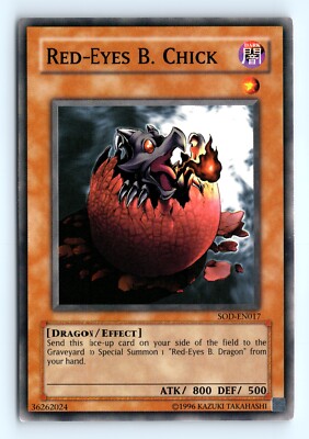 Yu-Gi-Uh Red-Eyes B. Chick #SOD-EN017 Soul of the Duelist tcg LP-image