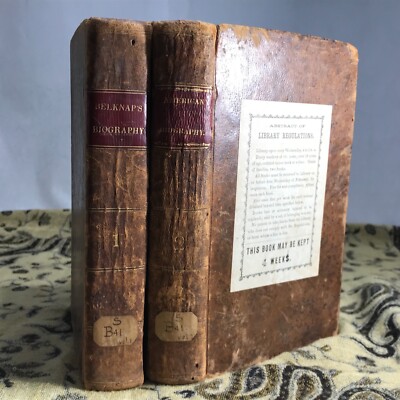 1794 American Biography or, An Historical Account - Two Vols - Isaiah Thomas Set-image
