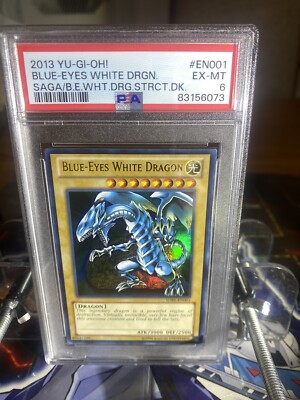 2013 Yugioh Blue Eyes White Dragon SDBE-EN001 PSA 6-image