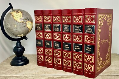 Jefferson and His Time by Dumas Malone; Biography In Six Volume Easton Press Set-image