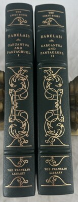 Franklin Library Leather 2v Set Rabelais Gargantua and Pantagruel Great Books-image