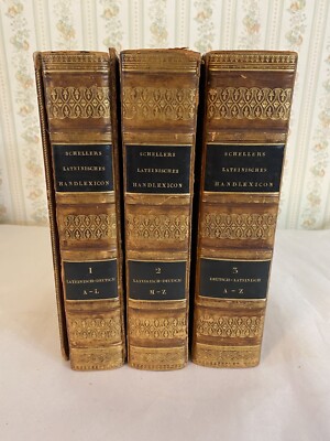Rare 1822 Three-Volume Set of Schellers Lateinisches Handlexicon-image
