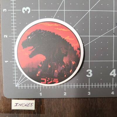 GODZILLA Adult Humor Skateboard Guitar Phone Sticker / Decal MatW-image