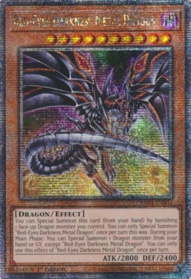 1x Red-Eyes Darkness Metal Dragon (Alt. Art) | RA04-EN003 | QCR | 1st Ed | NM-image