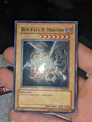 Yugioh! Red-Eyes B. Dragon - LOB-070 - Ultra Rare - Unlimited Edition Near Mint-image
