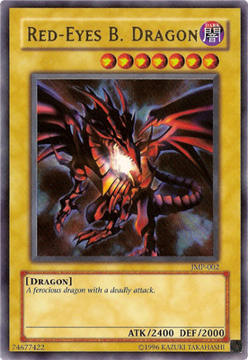 Red-Eyes B. Dragon JMP-002 - Ultra Rare - Moderately Played Unlimited YuGiOh! TC-image