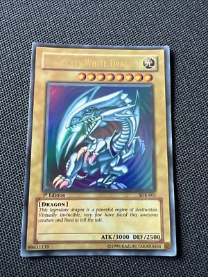 1st Edition Blue- Eyes White Dragon (SDK-001) 1996-image