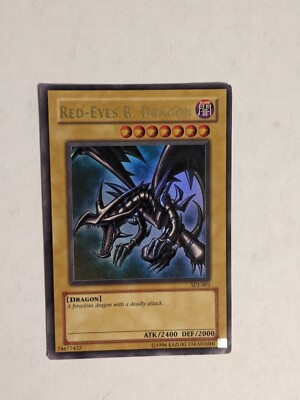 MP Yugioh Red-Eyes Black Dragon SDJ-001  Rare Dragon-image