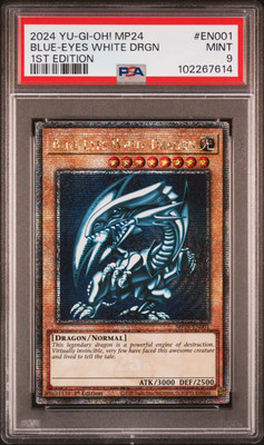 2024 YU-GI-OH! MP24-25TH ANV TIN: DUELING MIRRORS BLUE-EYES WHITE DRAGON PSA 9-image