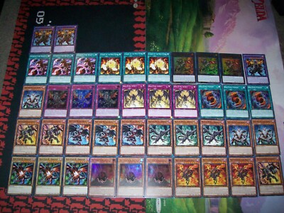 42 Card Red-Eyes Black Dragon Deck Core Black Stone of Legend Flare LDK2-image