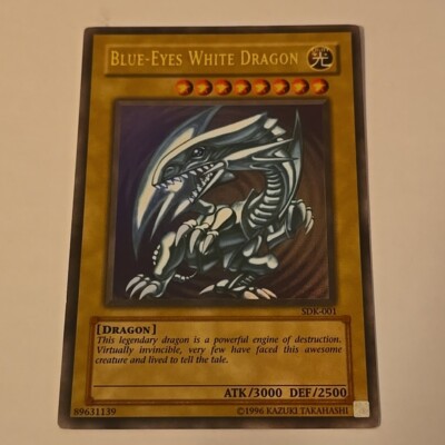 Yu-Gi-Oh! TCG Blue-Eyes White Dragon Kaiba SDK-001 Unlimited Ultra Rare MP-image