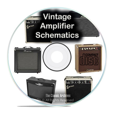 792 Vintage Amplifier Schematics, Fender, Fisher, Marshall Peavey Vox CD G83-image