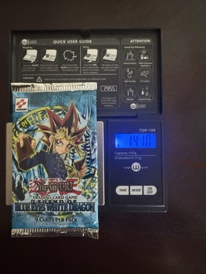 Yugioh Legend of Blue Eyes White Dragon Original Booster Pack (LOB) Konami Logo-image