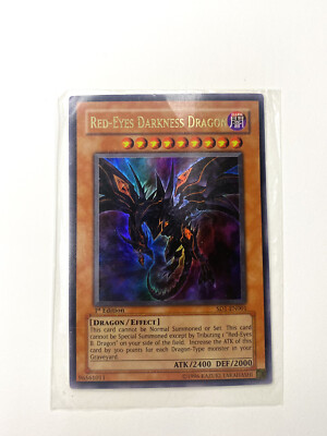 Yu-Gi-Oh! TCG Red-Eyes Darkness Dragon 1st Edition-image