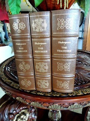THE SHAKESPEARE TRILOGY SET Easton Press 3 VOLUMES FINE-image