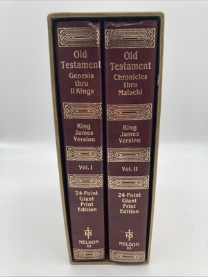 Super Giant Print Bible KJV Old Testament Genesis - Malachi  Hardcover Set-image