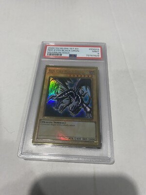 PSA 9 Mint MAGO-EN003 Red-Eyes Black Dragon Premium Gold Rare MAXIMUM GOLD-image