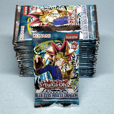 Yugioh Legend of Blue Eyes White Dragon 24 Booster Packs = Box Quantity LOB-image