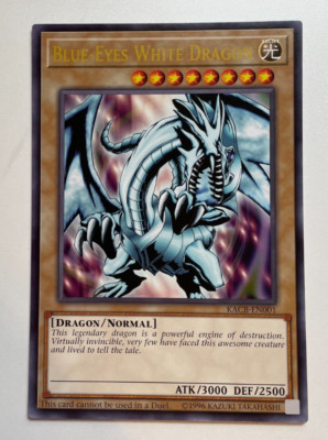 Yugioh Blue Eyes White Dragon Jumbo Oversized Card  NM/MINT-image