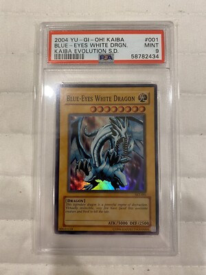 2004 Yu-Gi-Oh! Blue-Eyes White Dragon SKE-001 PSA 9-image
