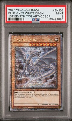 *PSA 9 QCR* Blue-Eyes White Dragon RA04-EN108-image