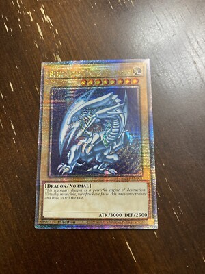 YUGIOH BLUE EYES WHITE DRAGON MP24-EN001  Quarter Century Rare 1st Edition-image
