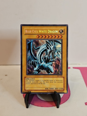 LP! YuGiOh TCG Blue-Eyes White Dragon Secret Rare BPT-009 2003 Collectors Tin-image