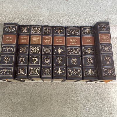 Easton Press Oxford Companions and Dictionaries Thesaurus 8 vol set NEAR MINT WI-image