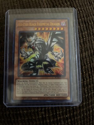 yugioh cards Red - Eyes Black Fullmetal Dragon mint condition -image