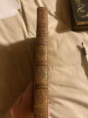 A Visit To Spain By Michael Quin 1824 2nd Edition HC Leather Bound -image