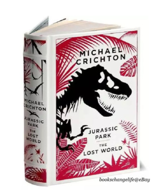 JURASSIC PARK/THE LOST WORLD Michael Crichton ~Leather Bound ~BRAND NEW ~SEALED~-image