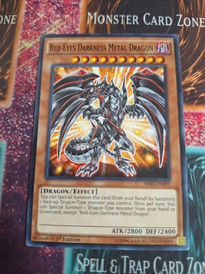 Yu-Gi-Oh! Red-Eyes Darkness Metal Dragon SR02-EN009 Common 1st Edition Near Mint-image