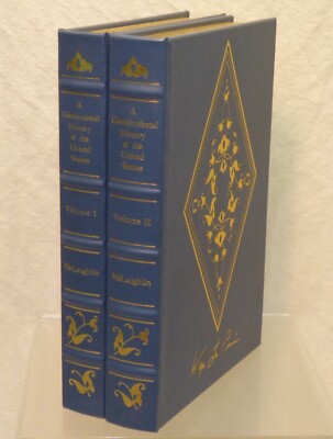 Constitutional History of US 2 Volume Leather Book Set Library American Freedoms-image