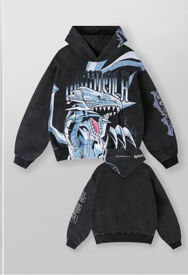YoungLA x Yu-Gi-Oh Blue Eyes White Dragon Hoodie | Size Medium SOLD OUT -image