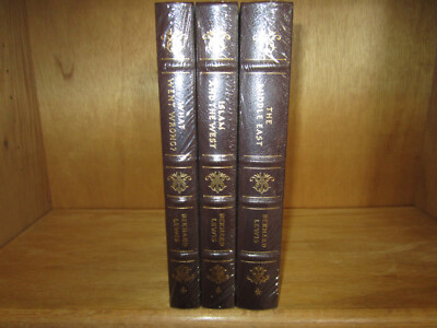 EASTON PRESS 3V BERNARD LEWIS Middle East What Went Wrong MATCHING SET SEALED-image