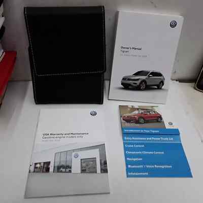2018 Volkswagen Tiguan Owners Manual Handbook Set with Leather Case OEM-image