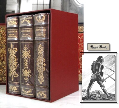 SHAKESPEARE COMEDIES TRAGEDIES HISTORIES - Franklin Library  RARE BOX SET SEALED-image