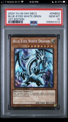 2024 Yugioh Speed Duel SBC2 PSA 10 Blue Eyes White Dragon Pop 2-image