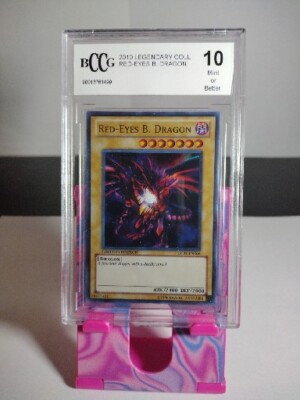 2010 Yugioh Red Eyes Black Dragon LC01-EN006 Limited Edition BCCG 10 Mint Better-image