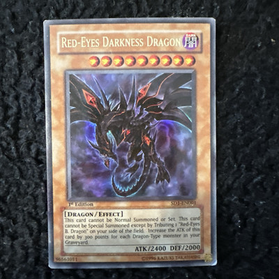 Red-Eyes Darkness Dragon SD1-EN001 Structure Deck: Dragon's Roar 1st Edition-image