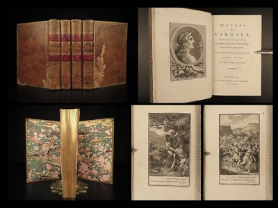 1796 VIRGIL Aeneid Georgics Eclogues Bucolics Desfontaines PROSE French 4v SET-image