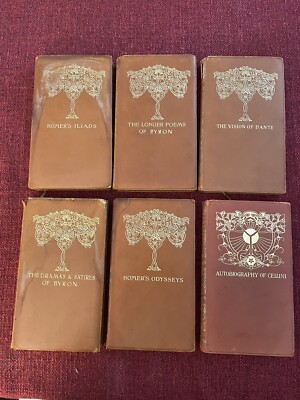 Set Of 6 Homers Iliad’s Odysseys Vision Of Dante Cellini Dramas Poems Of Byron-image