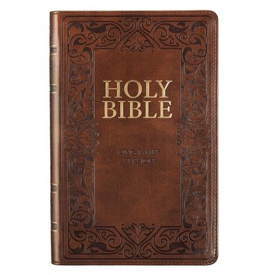KJV Gift Edition Bible Brown (Leather Bound) (UK IMPORT)-image