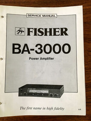 Fisher BA-3000 Amplifier Service Manual *Original*-image