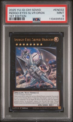 2025 YU-GI-OH! SDWD-STRUCTURE DECK: 1ST EDITION INDIGO-EYES SILVER DRAGON PSA 9-image