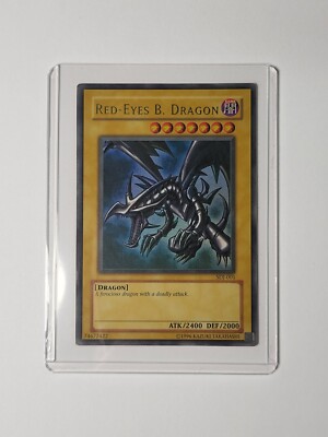 Yu-Gi-Oh! Red-Eyes Black Dragon Joey SDJ-001 Unlimited Ultra Rare LIGHT PLAY-image