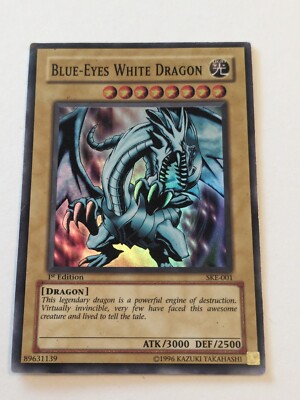 Yugioh 1st Edition Blue Eyes White Dragon SKE-001-image